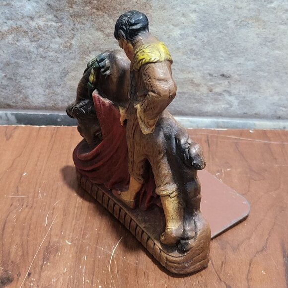 Vintage Matador Red Cape Bull Ceramic Figurine Bookend Single - Picture 4 of 10